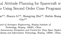 Featured image of post Time-optimal attitude planning for spacecraft with movable parts using second order cone programming